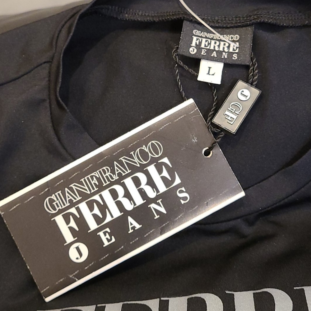 Gianfranco Ferre stretch t-shirt large NWT - Picture 7 of 10